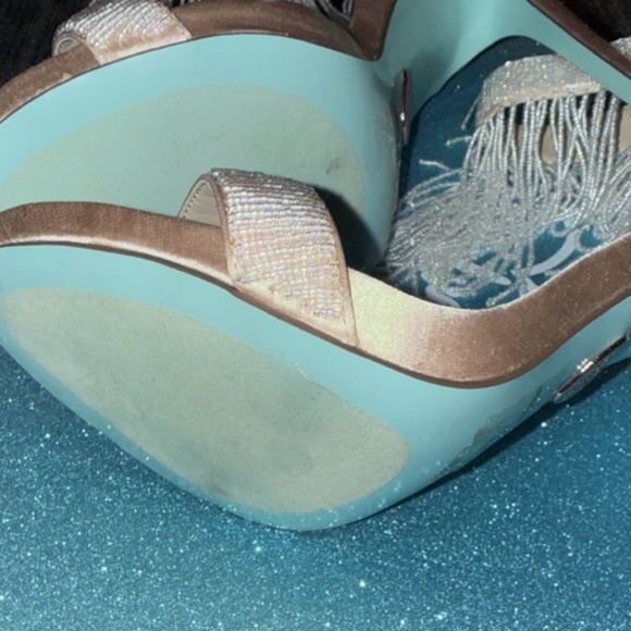 Blue by Betsey Johnson Grand Champ Satin Size 8 Worn Once - Picture 7 of 7